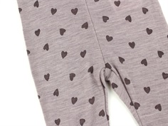 Name It purple dove hjerter legging merinould